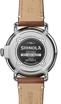 Shinola Runwell Tan/White 41mm Quartz Watch