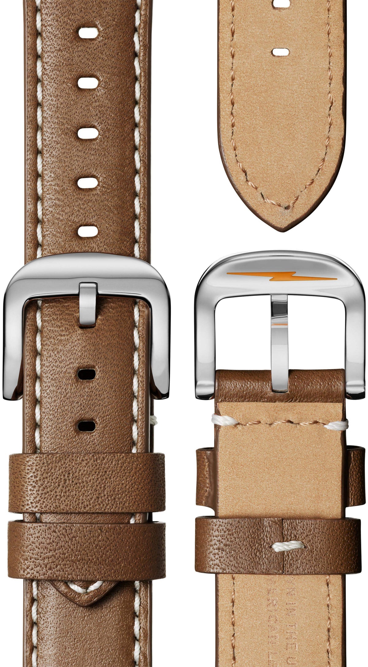 Shinola Runwell Tan/White 41mm Quartz Watch