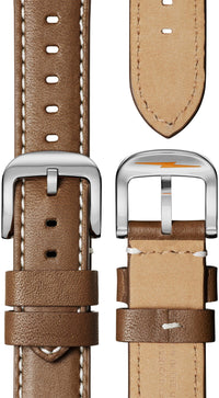 Shinola Runwell Tan/White 41mm Quartz Watch