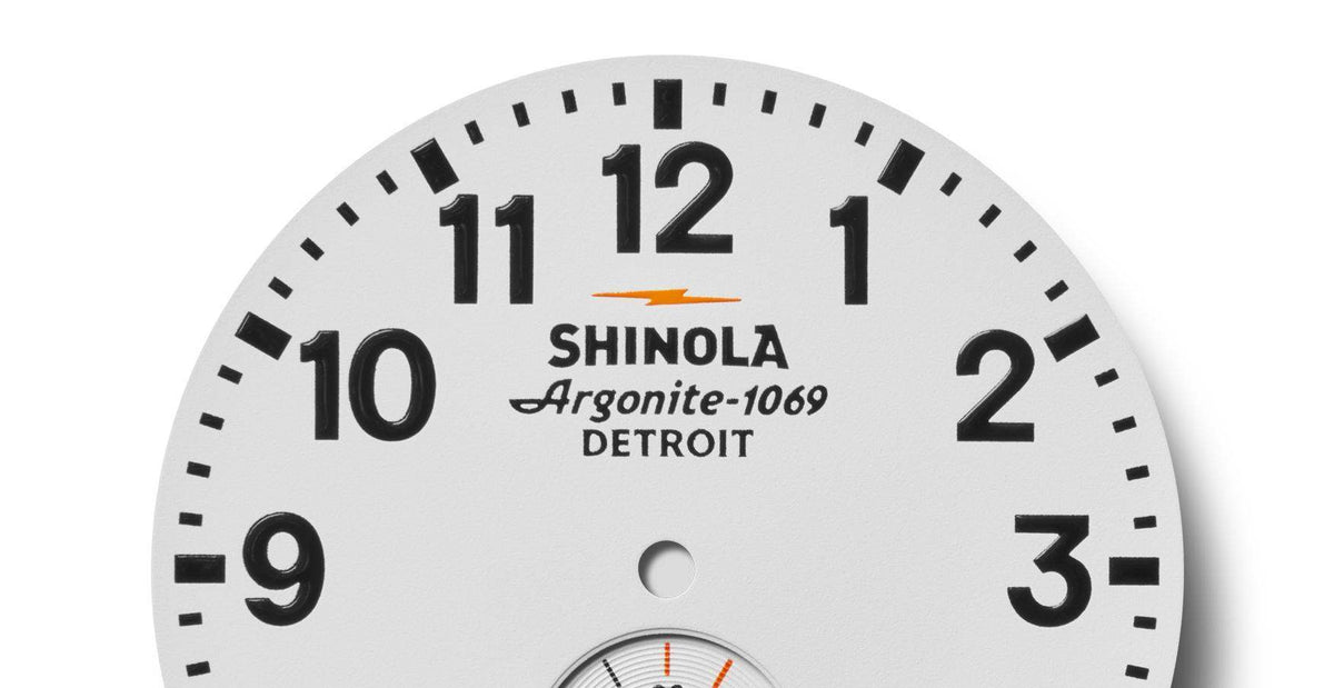 Shinola Runwell Tan/White 41mm Quartz Watch