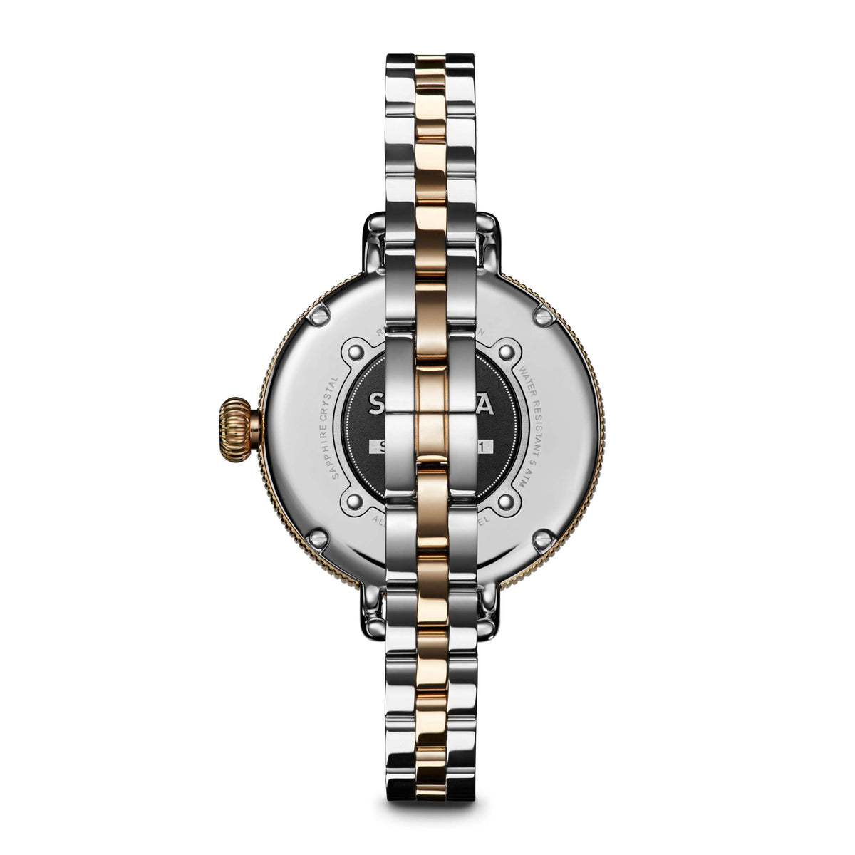 Shinola Birdy Stainless Steel Two-Tone Strap 34mm Mother of Pearl Quartz Watch