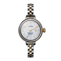 Shinola Birdy Stainless Steel Two-Tone Strap 34mm Mother of Pearl Quartz Watch