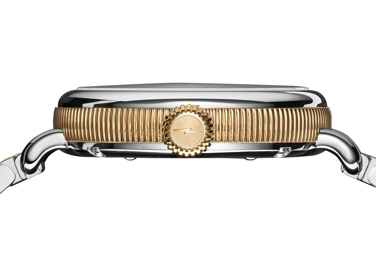 Shinola Birdy Stainless Steel Two-Tone Strap 34mm Mother of Pearl Quartz Watch