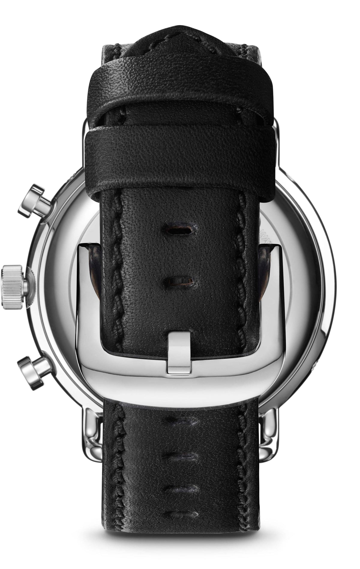 Shinola Canfield Sport Black Leather/Black 45mm Quartz Watch