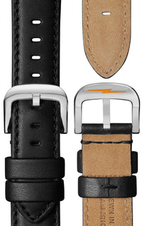 Shinola Canfield Sport Black Leather/Black 45mm Quartz Watch