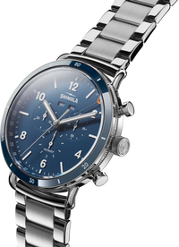 Shinola Canfield Sport Stainless Steel/Midnight Blue 45mm Quartz Watch