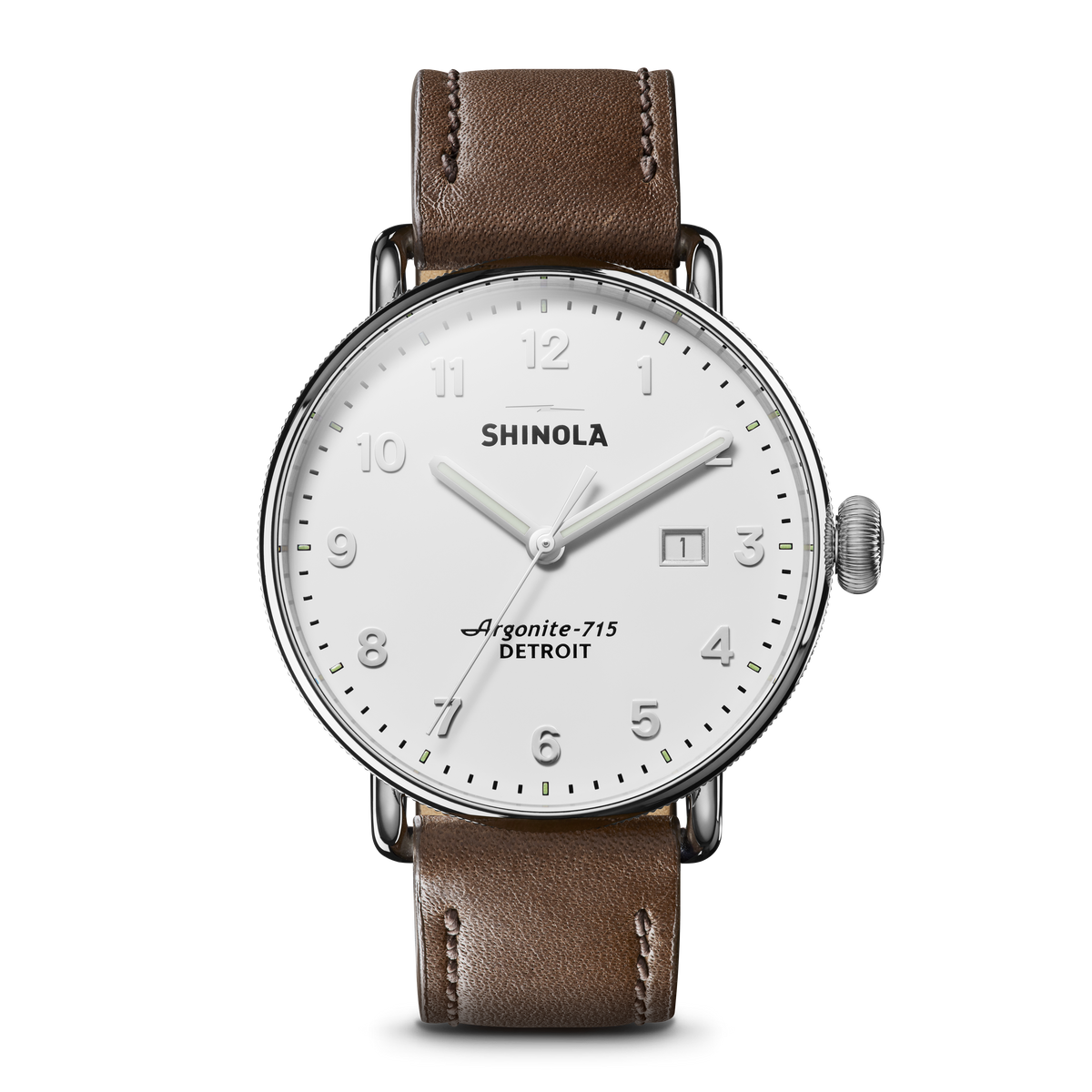 Shinola Canfield Watch with Alabaster Dial
