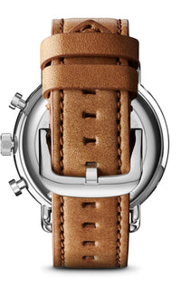 Shinola Canfield Sport Natural Leather/White Quartz Watch