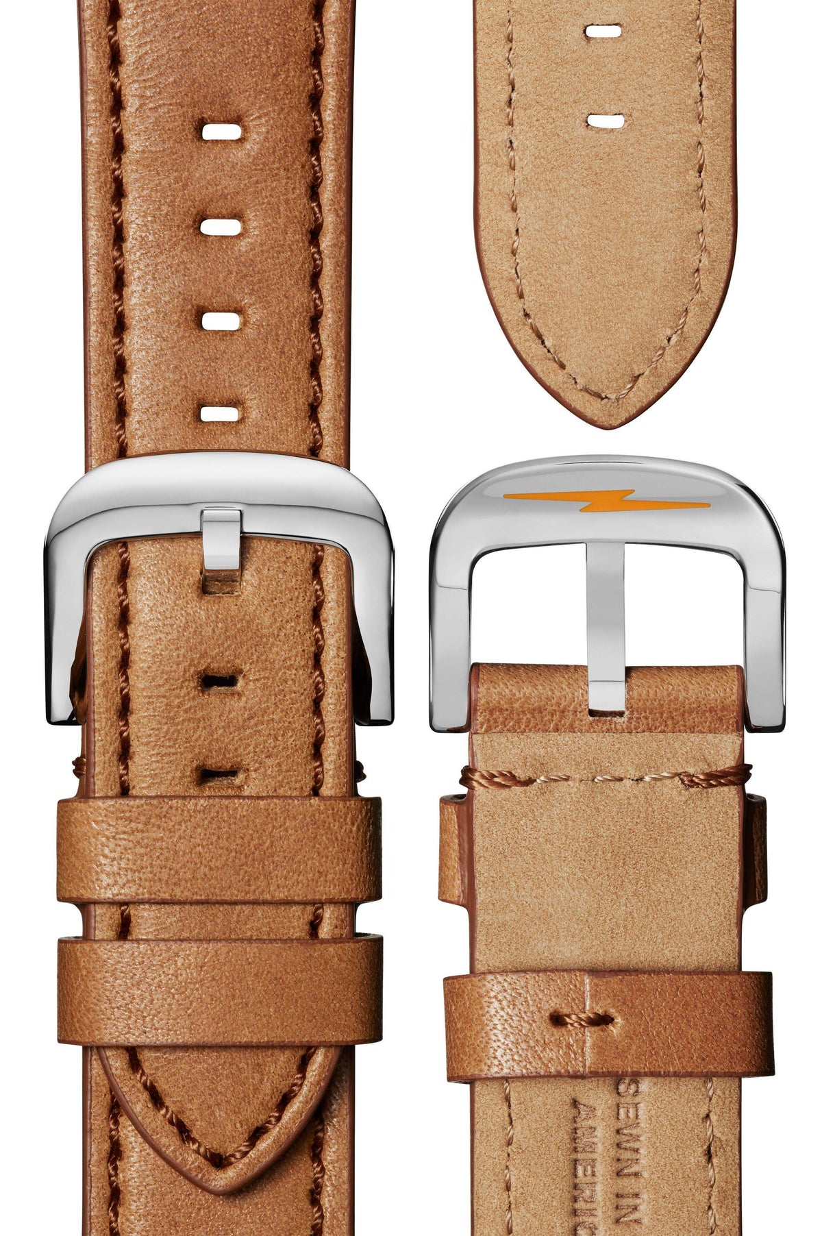 Shinola Canfield Sport Natural Leather/White Quartz Watch