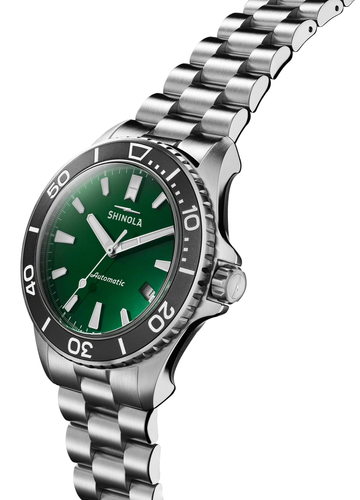 Shinola Lake Ontario Monster Stainless Steel/Green 43mm Automatic Watch