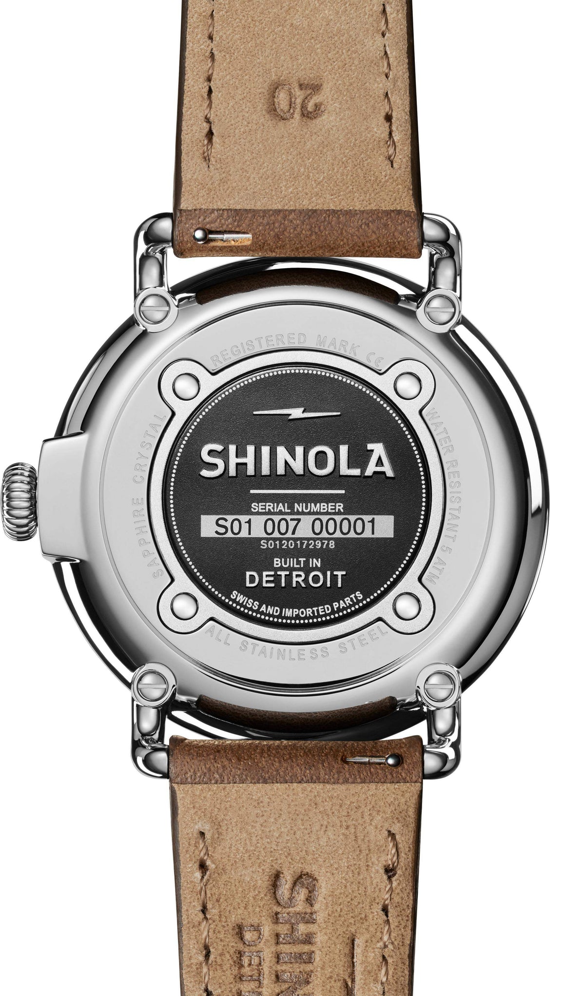 Shinola Runwell British Tan/Blue 41mm Quartz Watch
