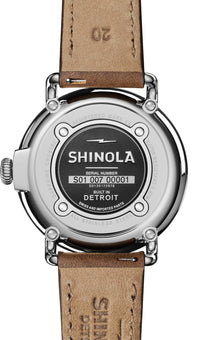 Shinola Runwell British Tan/Blue 41mm Quartz Watch