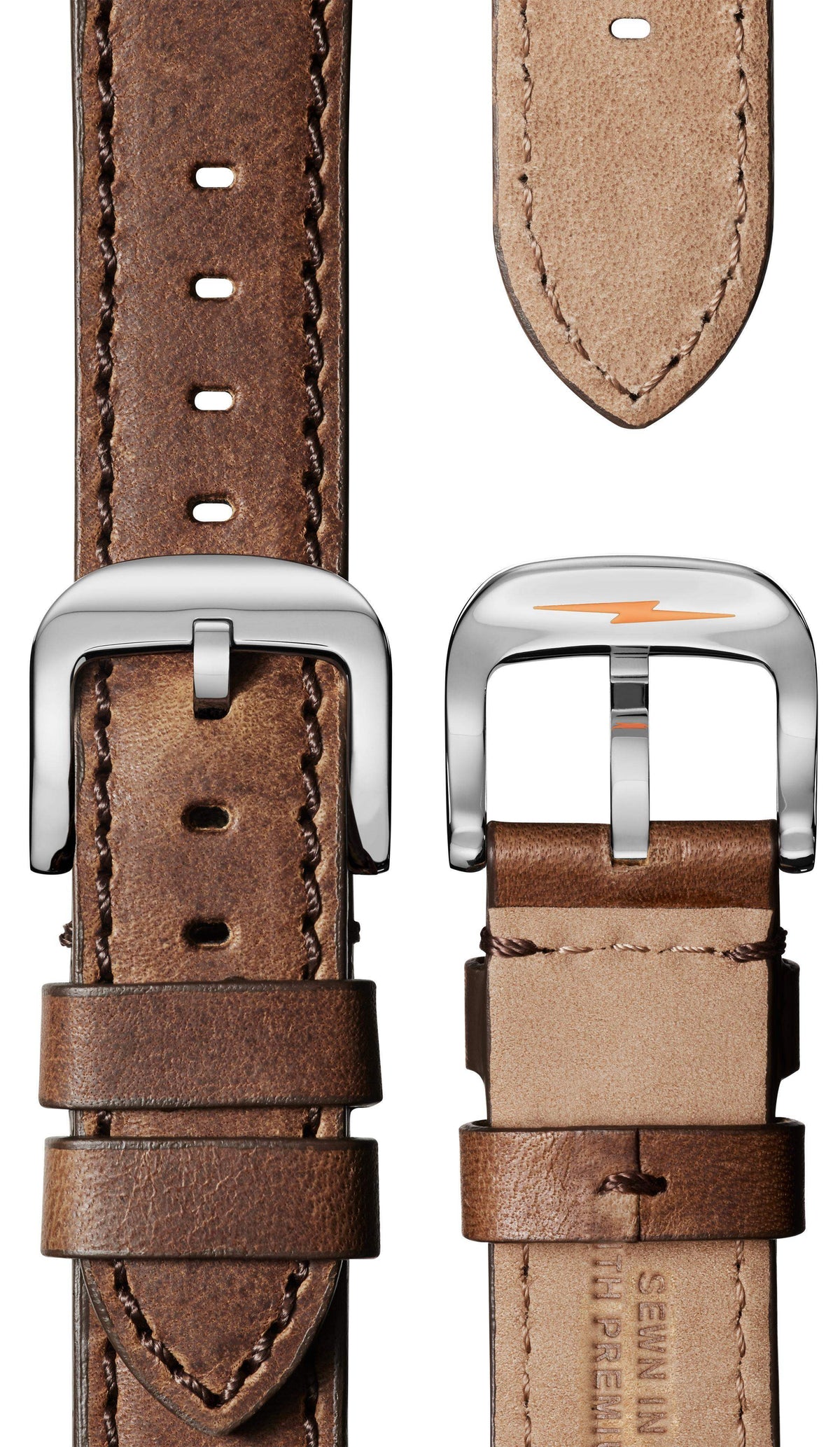 Shinola Runwell British Tan/Blue 41mm Quartz Watch