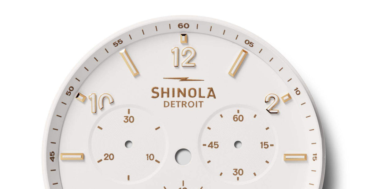 Shinola Canfield Sport White Ceramic/White 40mm Quartz Watch
