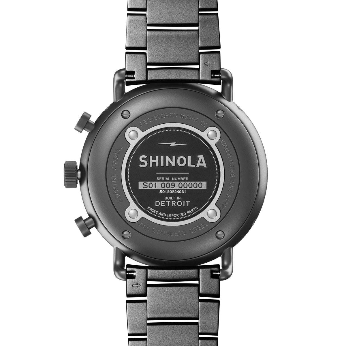 Shinola Canfield Sport PVD Gunmetal/Black 45mm Quartz Watch