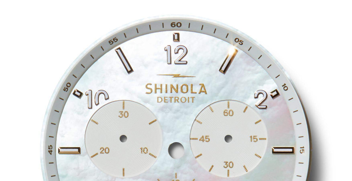 Shinola Canfield Sport Blush Ceramic/Mother of Pearl 40mm Quartz Watch