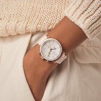 Shinola Canfield Sport Blush Ceramic/Mother of Pearl 40mm Quartz Watch