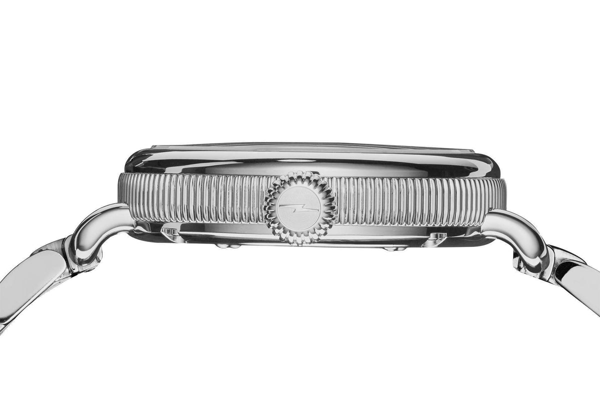 Shinola Birdy Moon Phase Stainless Steel/Light Silver 34mm Quartz Watch