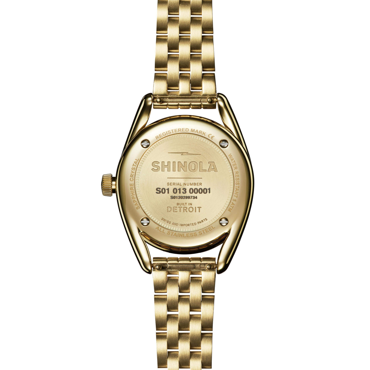 Shinola Derby PVD Gold Stainless Steel/Petoskey 30.5mm Quartz Watch