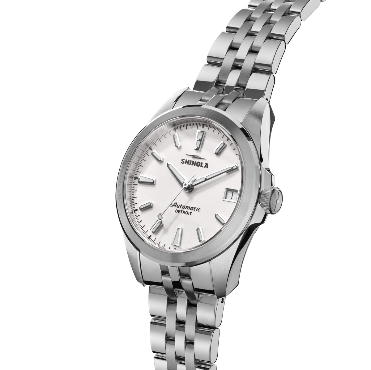 Shinola Monster Circadian Stainless Steel/Alabaster 36mm Automatic Watch