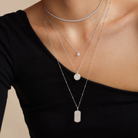 Ania Haie Sterling Silver Disc Pendant Necklace