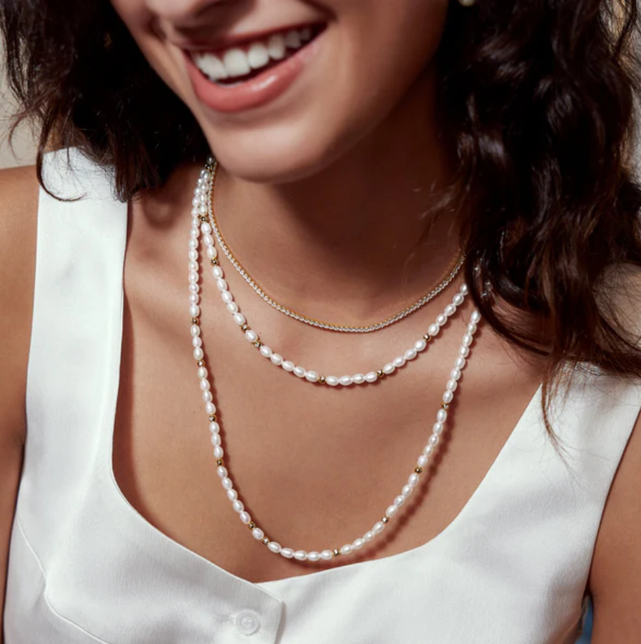 Ania Haie Gold Overlay Cubic Zirconia Pavé Tennis Necklace