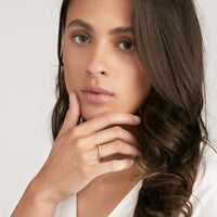 14Kt Yellow Gold Bold Diamond Square Band Ring