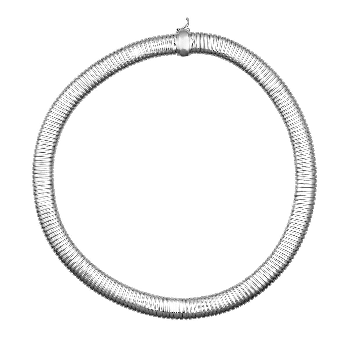 Sterling Silver 14mm Tubogas Necklace