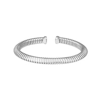 Sterling Silver 6mm Tubogas Open Domed Bangle
