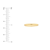 14Kt Yellow Gold Ribbed Band Ring