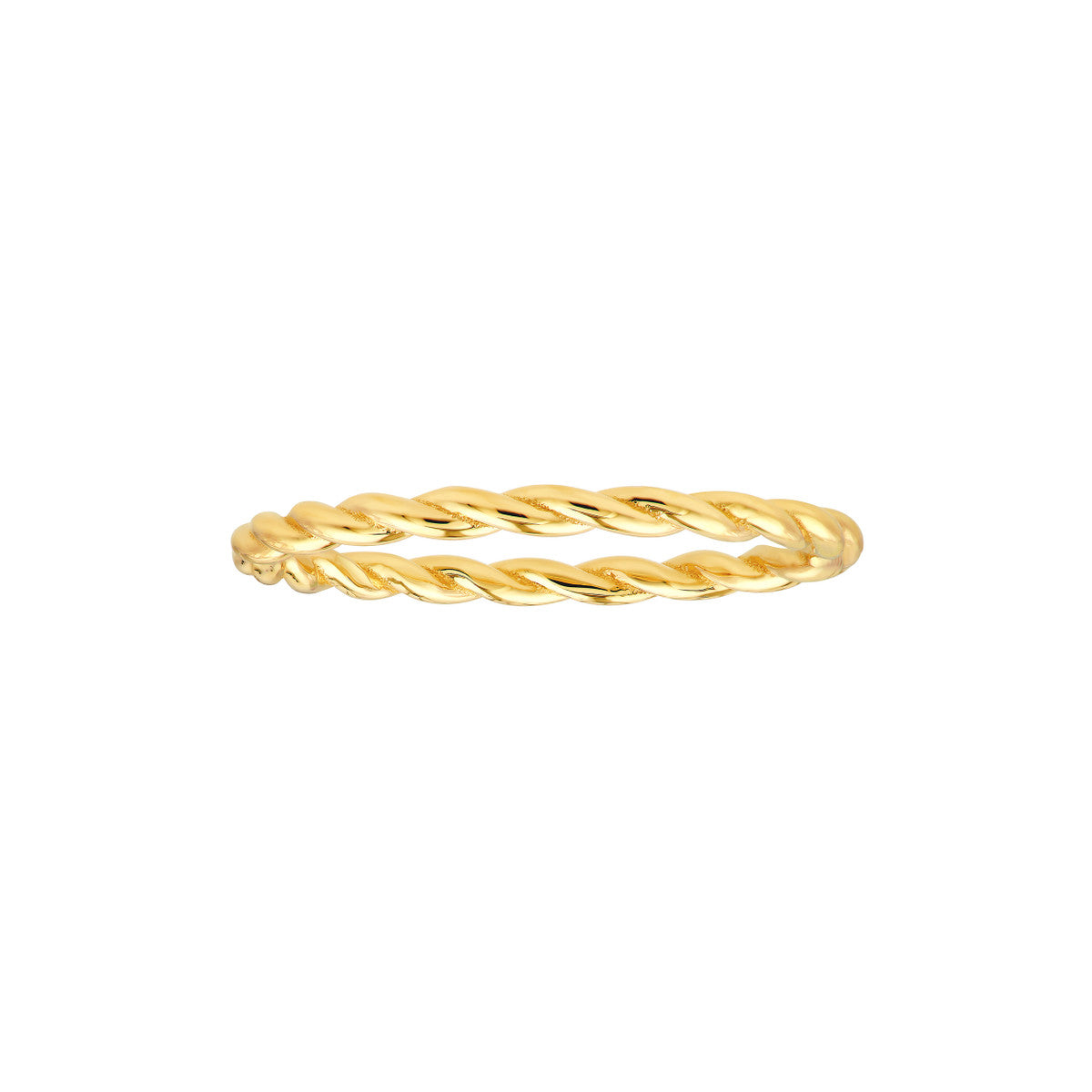 14Kt Yellow Gold Twisted Rope Band Ring