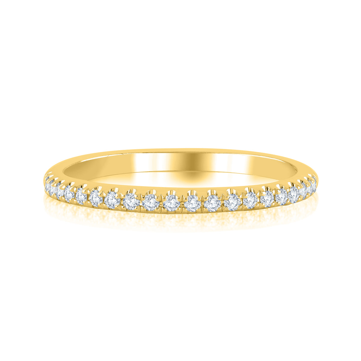 14Kt Yellow Gold Galaxy 0.16cttw Diamond Anniversary Band