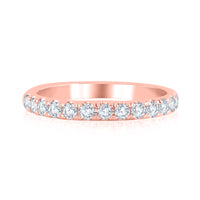 14Kt Rose Gold 1.33 Round Center Natural Diamond Engagement Set