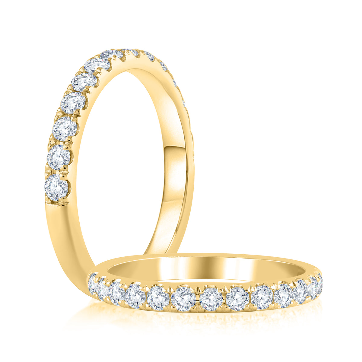14Kt Yellow Gold Galaxy 0.50cttw Diamond Anniversary Band