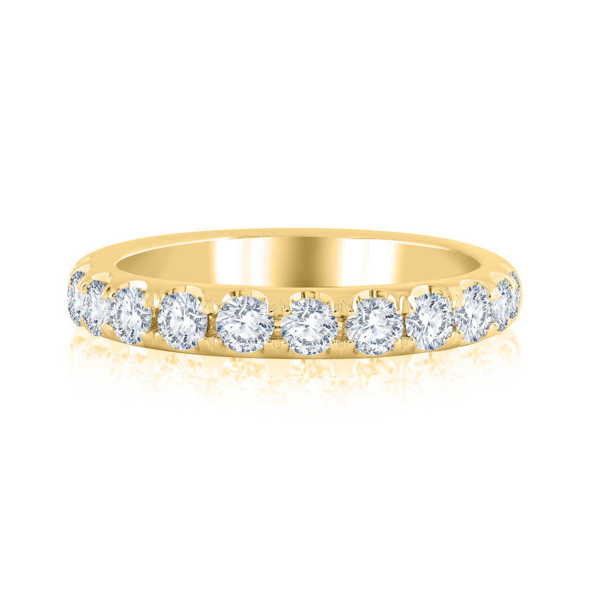 14Kt Yellow Gold Galaxy 0.75cttw Diamond Anniversary Band