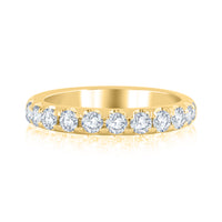 14Kt Yellow Gold Galaxy 0.75cttw Diamond Anniversary Band