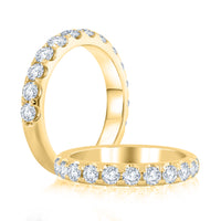 14Kt Yellow Gold Galaxy 0.75cttw Diamond Anniversary Band