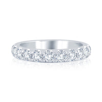 14Kt White Gold Galaxy 1cttw Diamond Anniversary Band