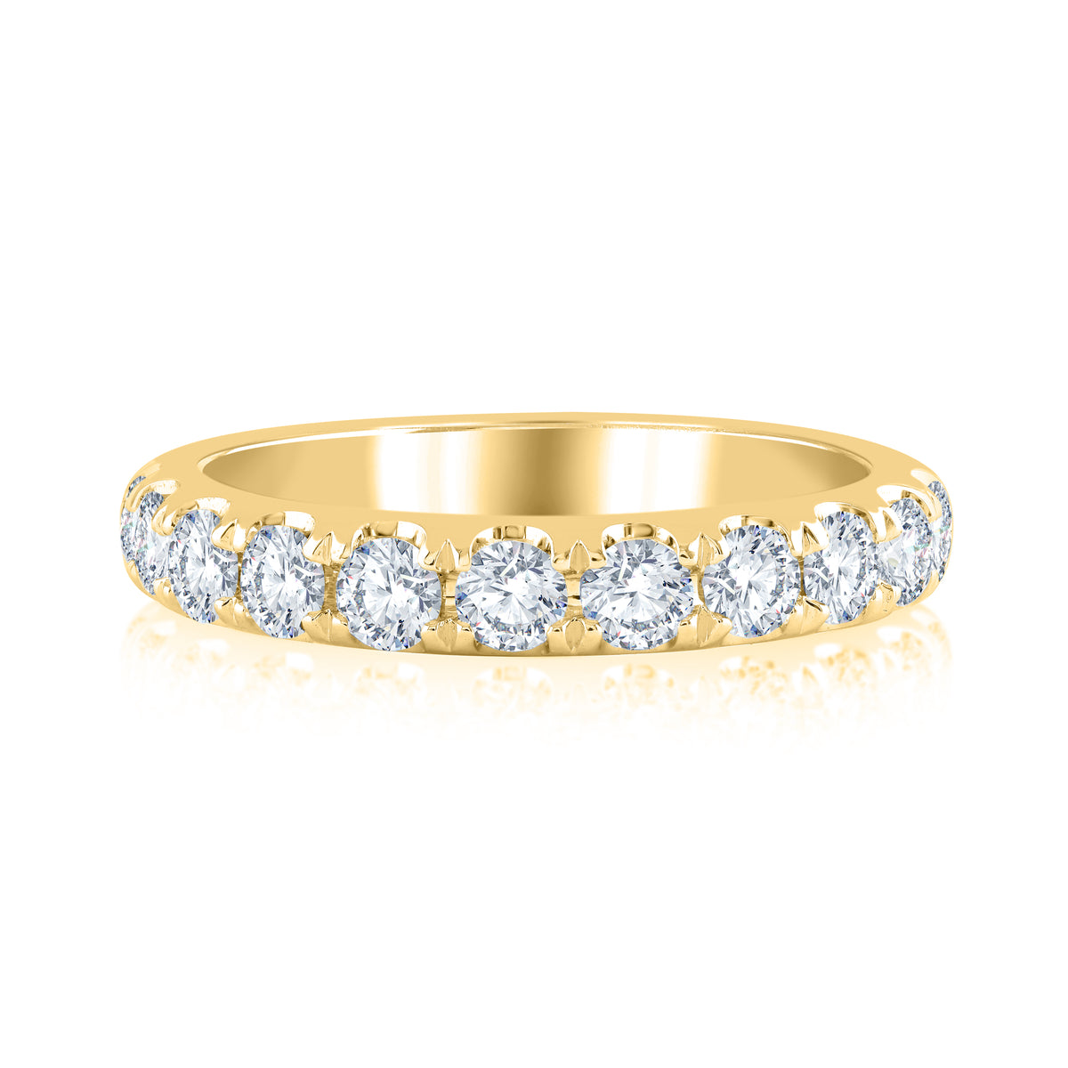 14Kt Yellow Gold Galaxy Ring With 2.00cttw Natural Diamonds