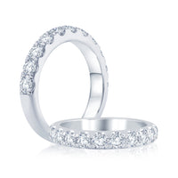 14Kt White Gold Galaxy 1cttw Diamond Anniversary Band