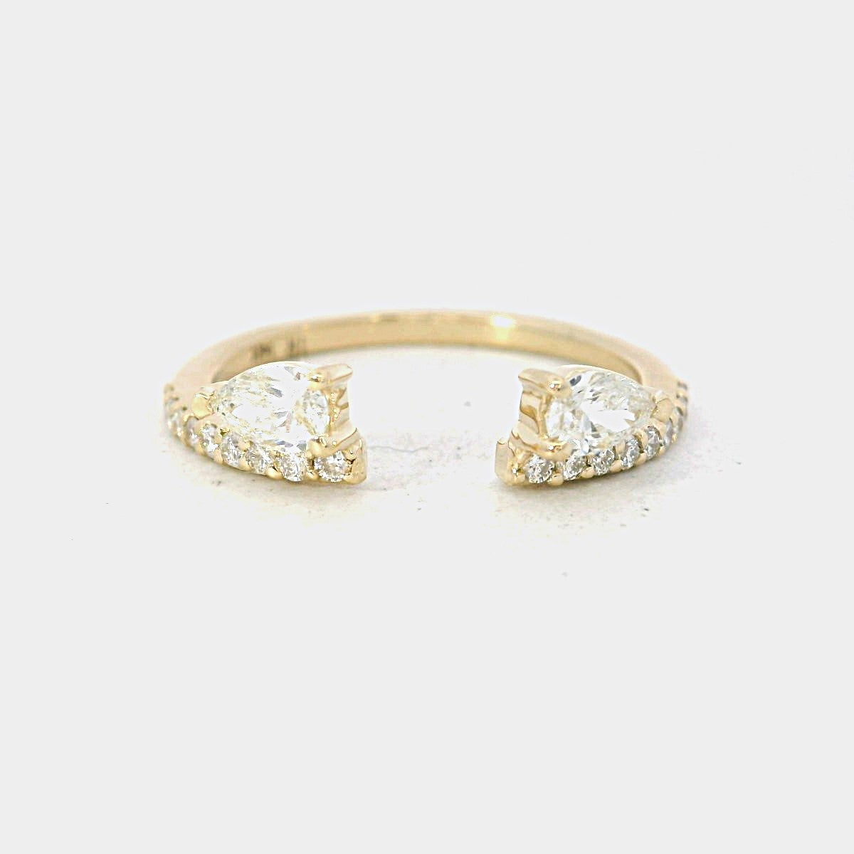 14Kt Yellow Gold Open 0.78cttw Diamond Anniversary Band