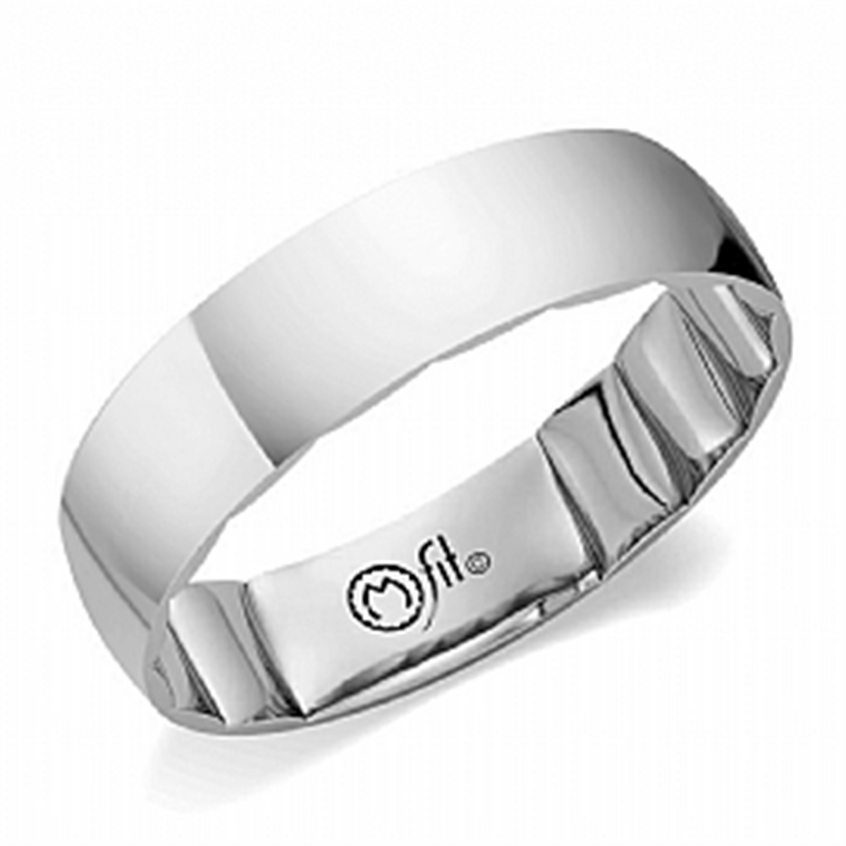 14Kt White Gold 6mm M-FIT Band