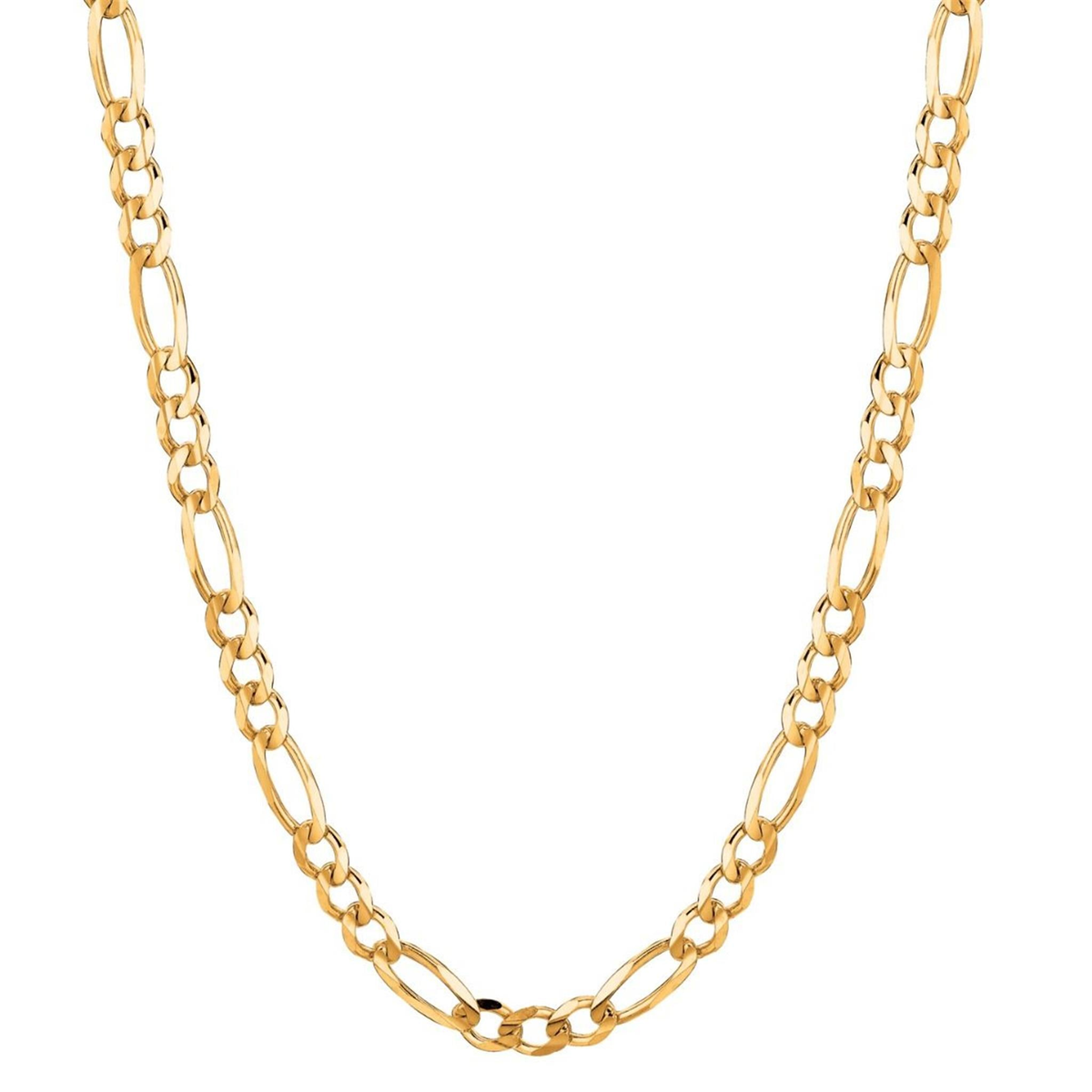 22" 10Kt Yellow Gold 5.3mm Figaro Chain
