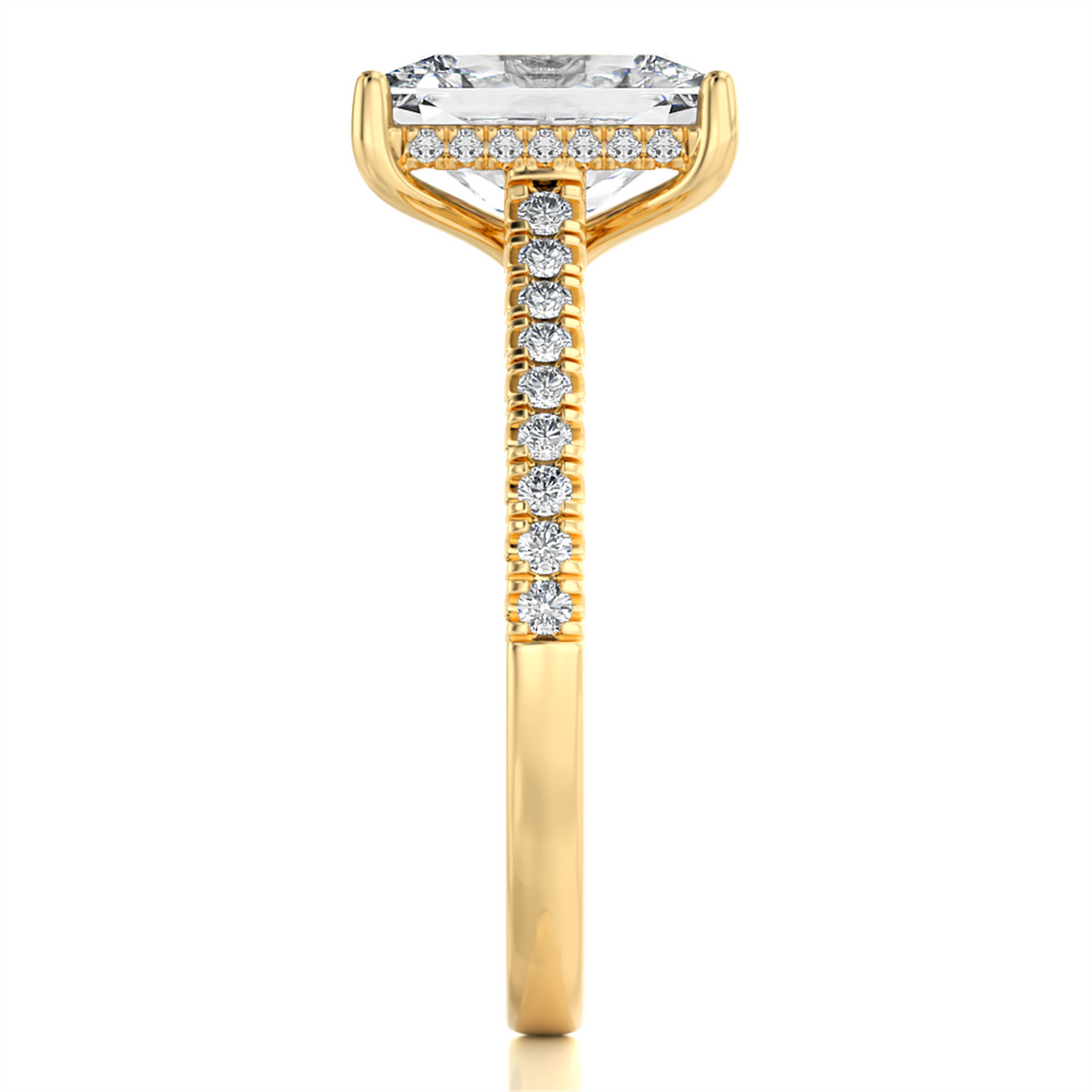 Lasker's Big Rocks Lab-Grown Collecton Ring with 2.00ct Lab-Grown Center  Diamond