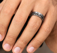 Brook & Branch Grey Tantalum 'The Evergreen' Wedding Band