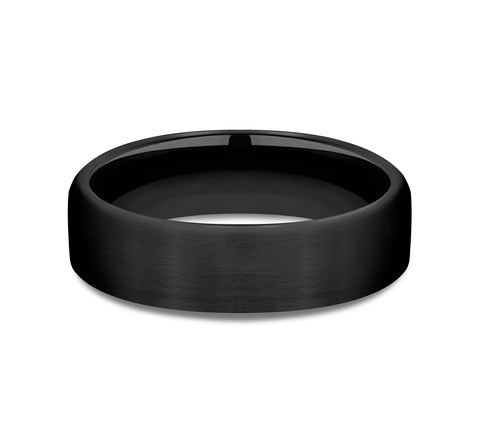 FORGE Black Titanium 'The Baron' Wedding Band