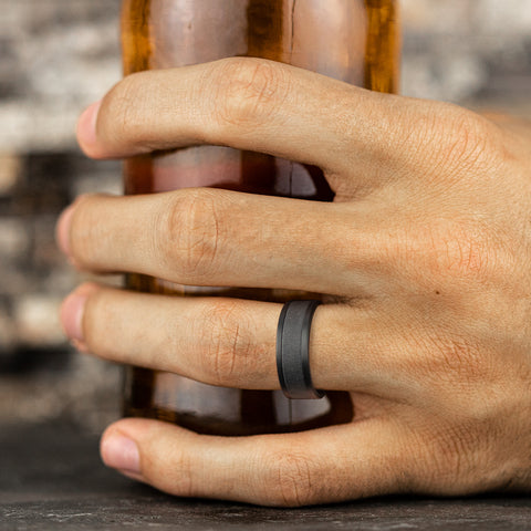 Dark Tantalum 'The Admiral' Wedding Band