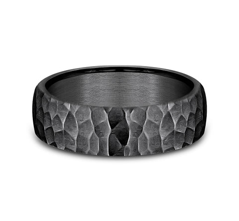 Dark Tantalum 'The Shredder' Wedding Band