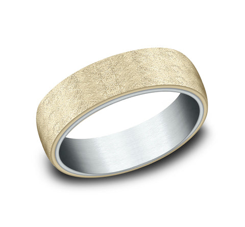 Ammara Stone 14Kt Yellow Gold 'The Aurora' Wedding Band