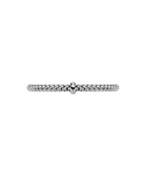 FOPE 18Kt White Gold 0.01ct Diamond SOLO Flex'It Bracelet